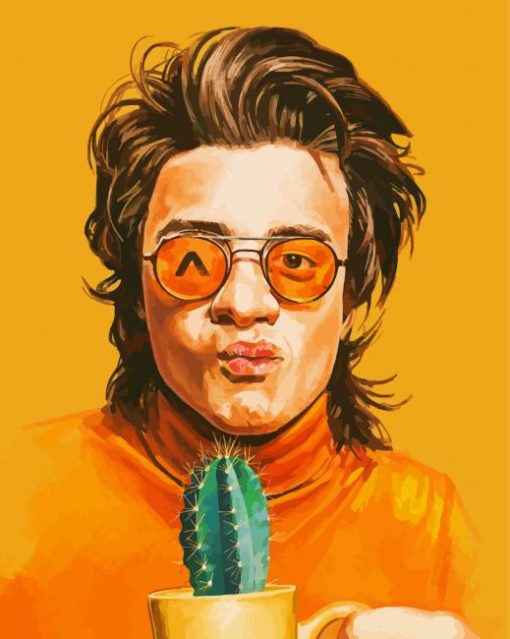 Aesthetic Joe Keery Illustration Paint By Numbers