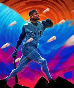 Aesthetic Ken Griffey Jr Art Paint By Numbers