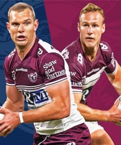 Aesthetic Manly NRL Art Paint By Numbers