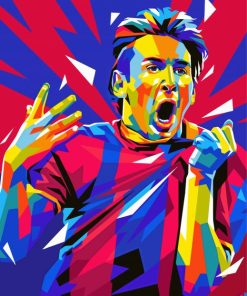 Aesthetic Messi Pop Art Paint By Numbers