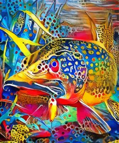 Aesthetic Northern Fish Art Paint By Numbers