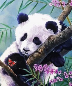 Aesthetic Panda On Tree Art Paint By Number