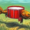 Aesthetic Redfish Drum Illustration Paint By Number