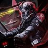 Aestheic Tie Fighter Pilot Art Paint By Numbers