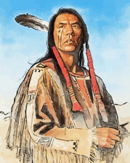 Aesthetic Wes Studi Paint By Number