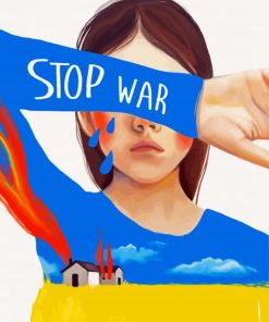 Aesthetic Stop War Paint By Numbers