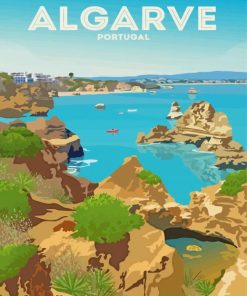 Algarve Illustration Paint By Numbers