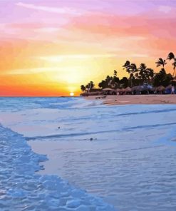 Aruba Beach At Sunset Paint By Numbers