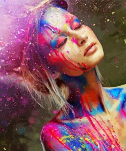 Beautiful Colorful Girl Paint By Numbers