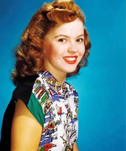 Beautiful Shirley Temple Paint By Numbers