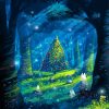 Forest Christmas Landscape Paint By Number