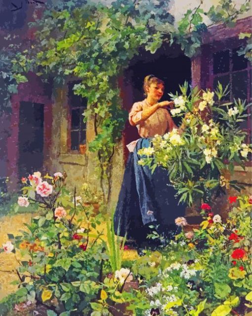 Gardener Woman Paint By Number