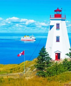 Grand Manan Lighthouse In Canada Paint By Numbers