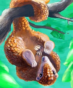 Hanging Pangolin Art Paint By Number