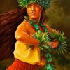 Hawaiian Hula Woman Paint By Numbers