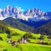 Italian Mountains Dolomites Landscape Paint By Numbers