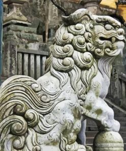 Komainu Statue Paint By Number