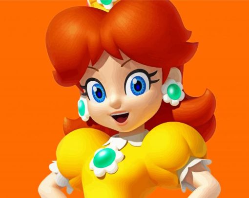 Mario Daisy Paint By Numbers