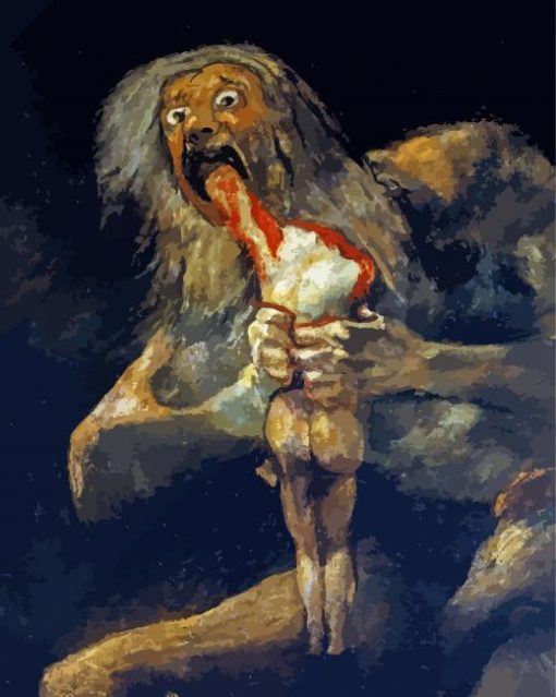 Saturn Devouring His Son Paint By Number