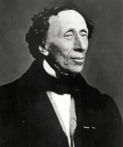 Monochrome Hans Christian Andersen Paint By Numbers