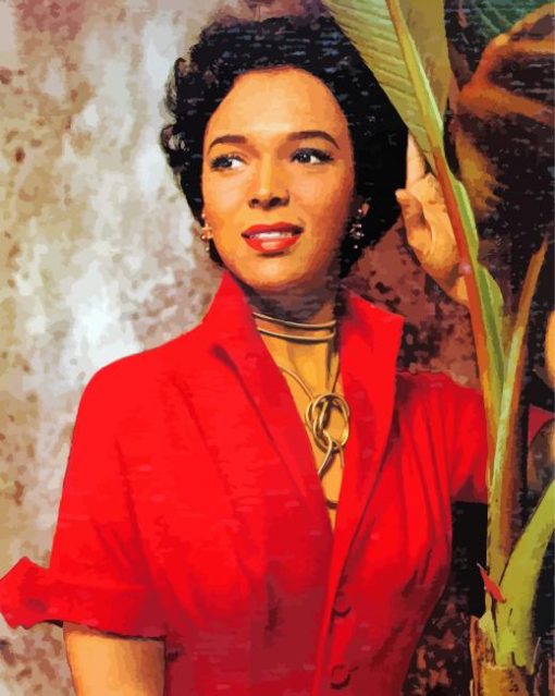 Pretty Dorothy Dandridge Paint By Number