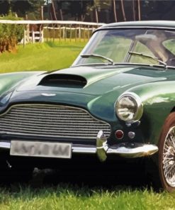 Retro Aston Martin DB4 Paint By Numbers