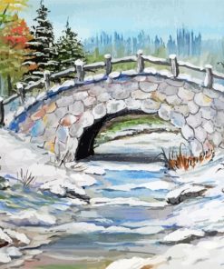 Snow Bridge Paint By Numbers