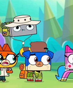 Unikitty Cartoon Paint By Numbers