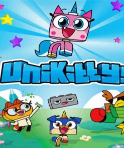 Unikitty Cartoon Poster Paint By Number