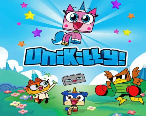 Unikitty Cartoon Poster Paint By Number