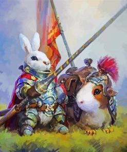 Warrior Guinea Pig Paint By Number