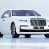 White Roll Royce Luxury Car Paint By Number