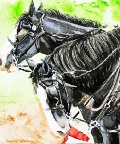 Workhorses Art Paint By Number