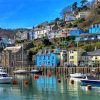 Looe Harbour Cornwall England Paint By Numbers