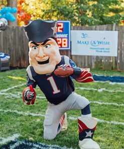 Pat Patriot New England Team Mascot Paint By Numbers