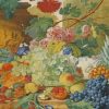 A Still Life Of Flowers And Fruit Upon A Ledge In A Park Setting Huysum Paint By Numbers