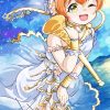 Anime Girl Rin Hoshizora Paint By Numbers