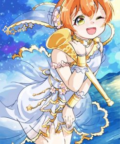 Anime Girl Rin Hoshizora Paint By Numbers