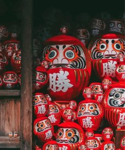 Daruma Dolls Paint By Numbers