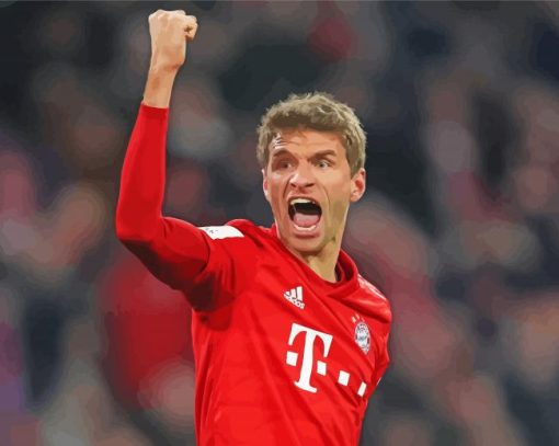 Footballer Thomas Muller Paint By Numbers