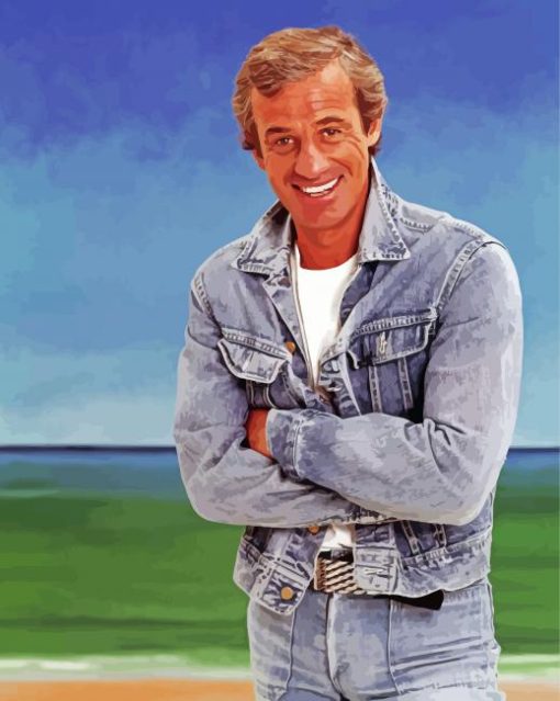 French Actor Jean Paul Belmondo Paint By Numbers