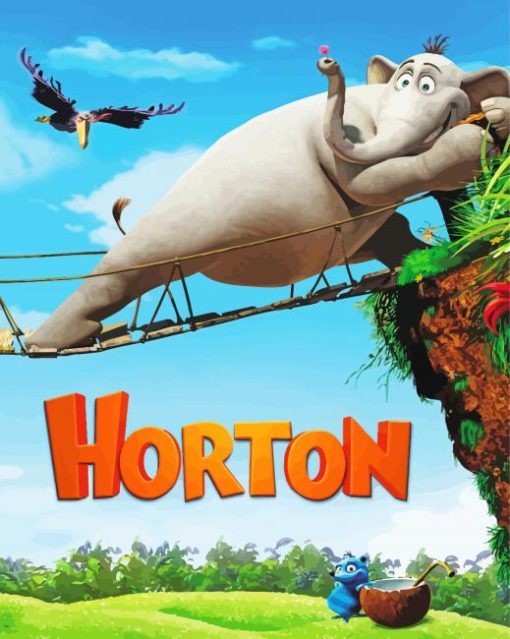 Horton Animated Movie Poster Paint By Numbers