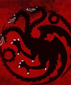 House Targaryen The Black Dragon Paint By Numbers