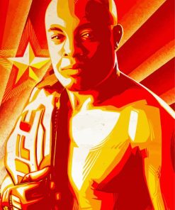 Illustration Anderson Silva Paint By Numbers