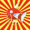 Illustration Magikarp Pokemon Paint By Numbers