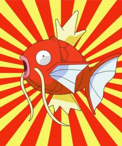 Illustration Magikarp Pokemon Paint By Numbers