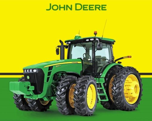 John Deere Tractor Poster Paint By Numbers