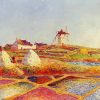 Landscapes With Mill Near The Salt Ponds By Ferdinand Du Puigaudeau Paint By Numbers