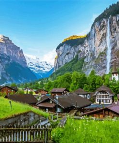 Lauterbrunnen Switzerland Paint By Numbers