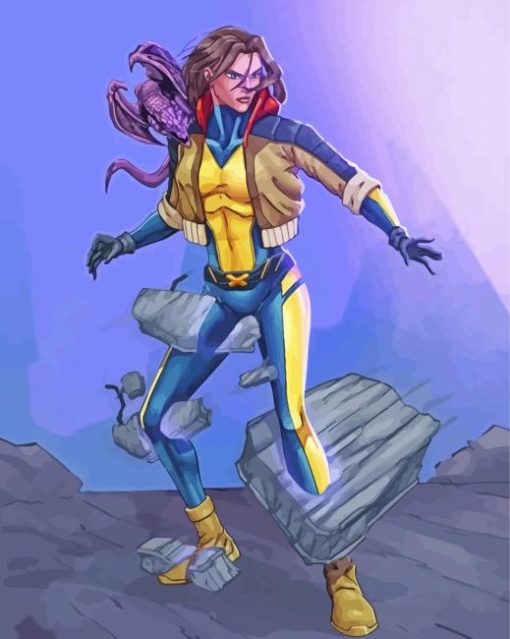 Marvel Superhero Shadowcat Paint By Numbers